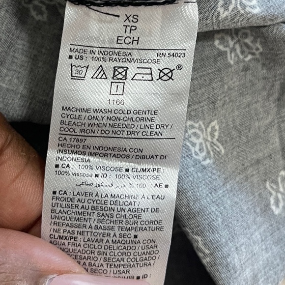 Old Navy Womens Dress Size XS Black Butterfly SL Cami Overlay - Picture 12 of 13